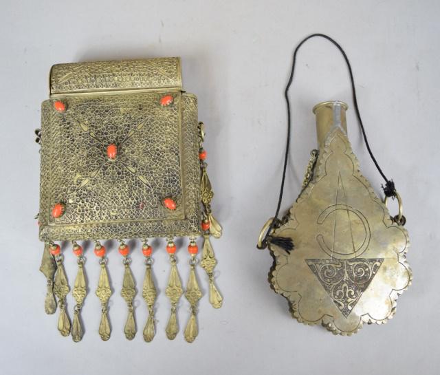 Mixed Metal & Stone Koran Case & Flask (1 of 10)