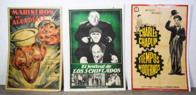 Laurel & Hardy, 3 Stooges, Charlie Chaplin Posters (1 of 5)