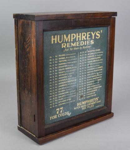 Humphrey's Remedies Drug Store Display Cabinet (1 of 6)