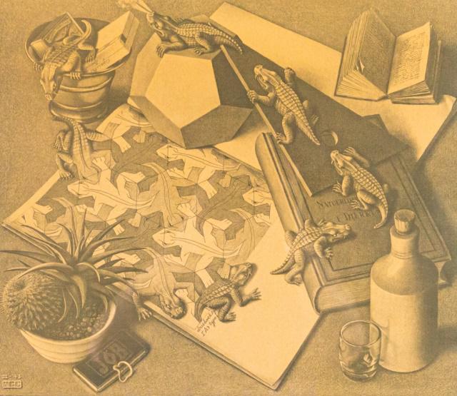 M.C. Escher Print Reptiles (1 of 8)