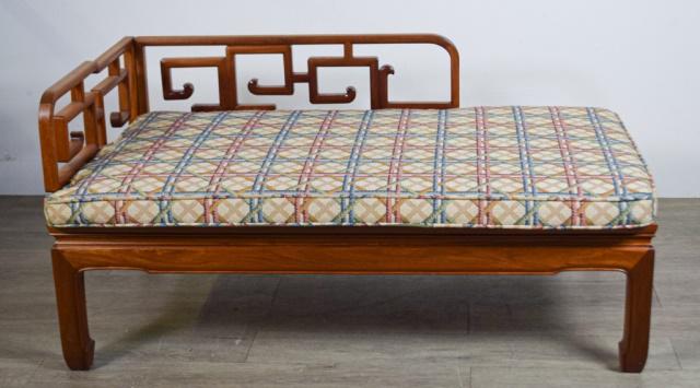 Chinese Hardwood Carved Luohan Bed (1 of 6)