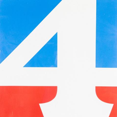 Robert Indiana Screenprint The American Four: Robert Indiana (American, 1928-2018). Screenprint The American Four. Titled, signed and dated '70, and numbered 200/200 in pencil in the lower margin. Image 23 3/4" x 23 3/4" (with frame 26 1/4" x 26