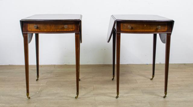 Pair of Pembroke Drop Leaf Side Tables (1 of 13)
