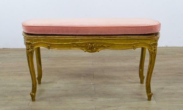 Louis XV Gilt Bench (1 of 8)
