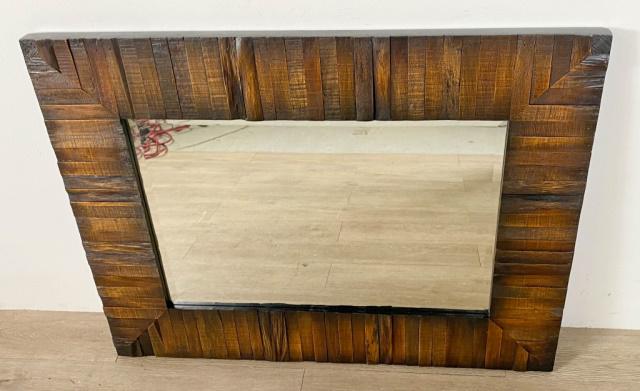 Rustic Paneled Hall Mirror (1 of 8)