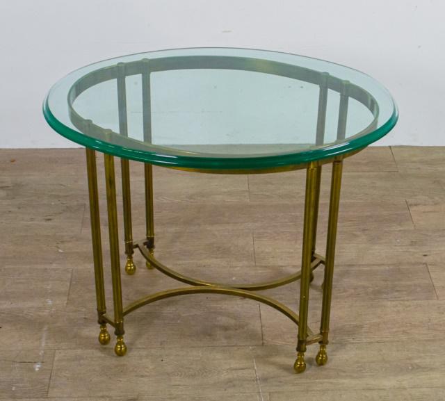 French Brass Side Table (1 of 7)