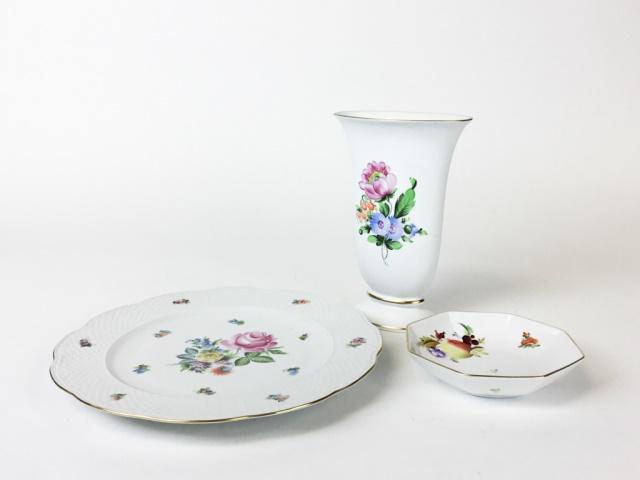 Group of Herend China - Vase - Candy Dish - Plate (1 of 6)