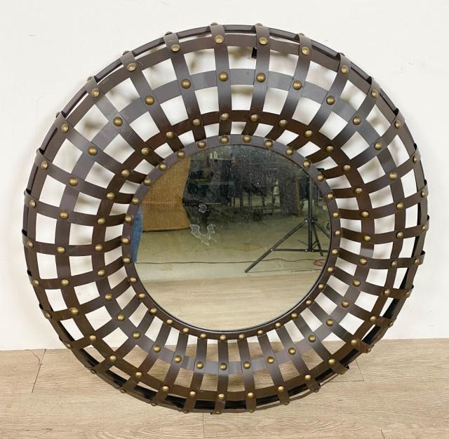 Rustic Circular Hall Mirror (1 of 11)