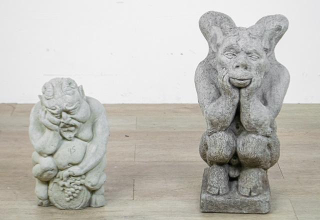 Two Concrete Figural Garden Statues (1 of 12)