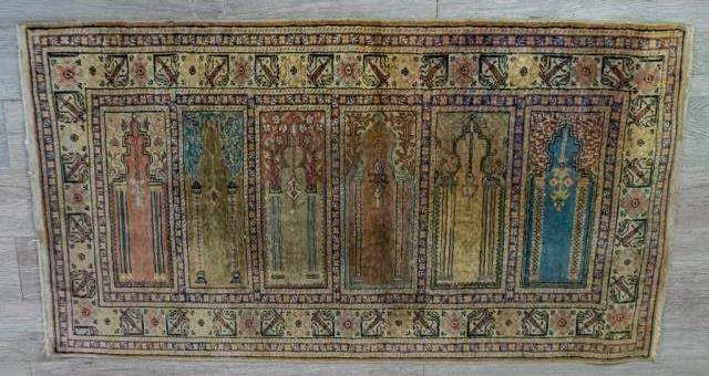 Brushed Cotton Prayer Style Rug (1 of 6)