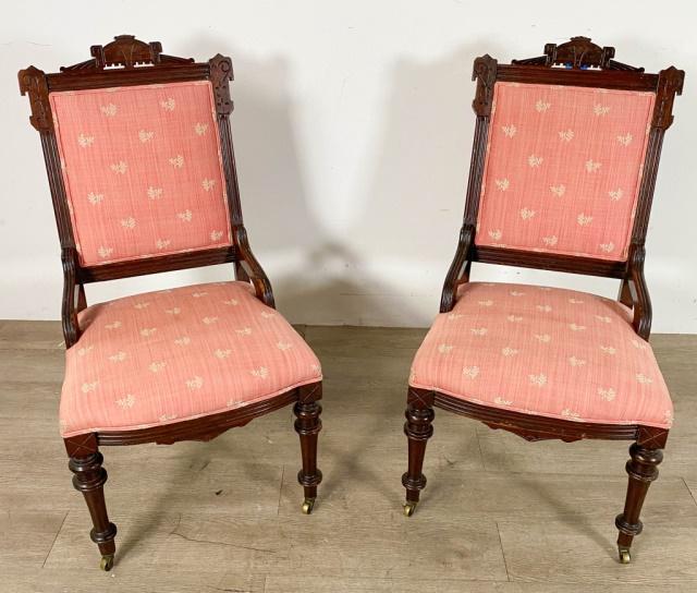Pair of Aesthetic Movement Chairs (1 of 14)