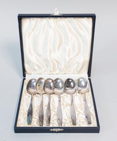 Hans Hansen Set of 6 Sterling Demitasse Spoons (1 of 8)