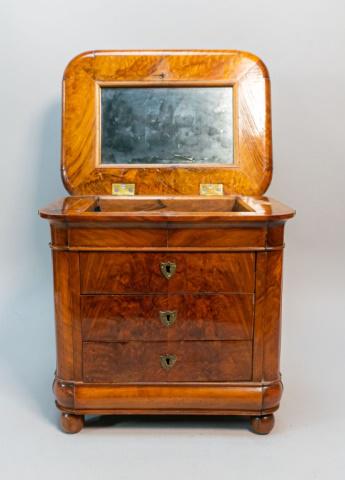 Walnut Wood Trinket Chest with Locking Drawers (1 of 11)