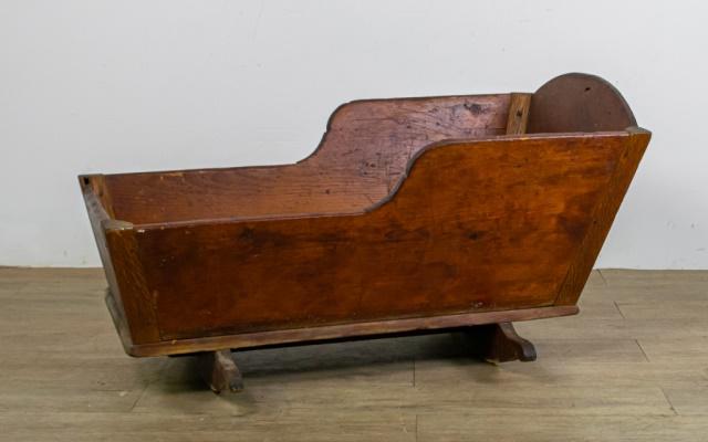 Child's Wooden Cradle (1 of 7)