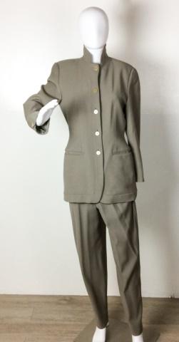 Giorgio Armani Olive Pant Suit (1 of 17)