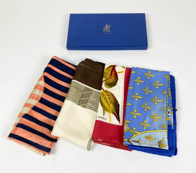 Grouping of 2 Vintage LR Paris and 2 Gucci Scarves (1 of 20)