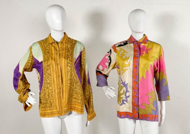 Grouping of 2 Vintage Emilio Pucci Silk Shirts (1 of 20)