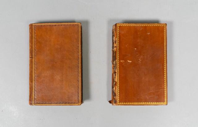 2 Volumes by Lord Byron: 2 volumes by Lord Byron: "Childe Harold's Pilgrimage. Canto The Fourth." Published by John Murray, Albemarle-Street, London 1818. Printed by Thomas Davison, Whitefriars, London. 257 pages. Leather Mor
