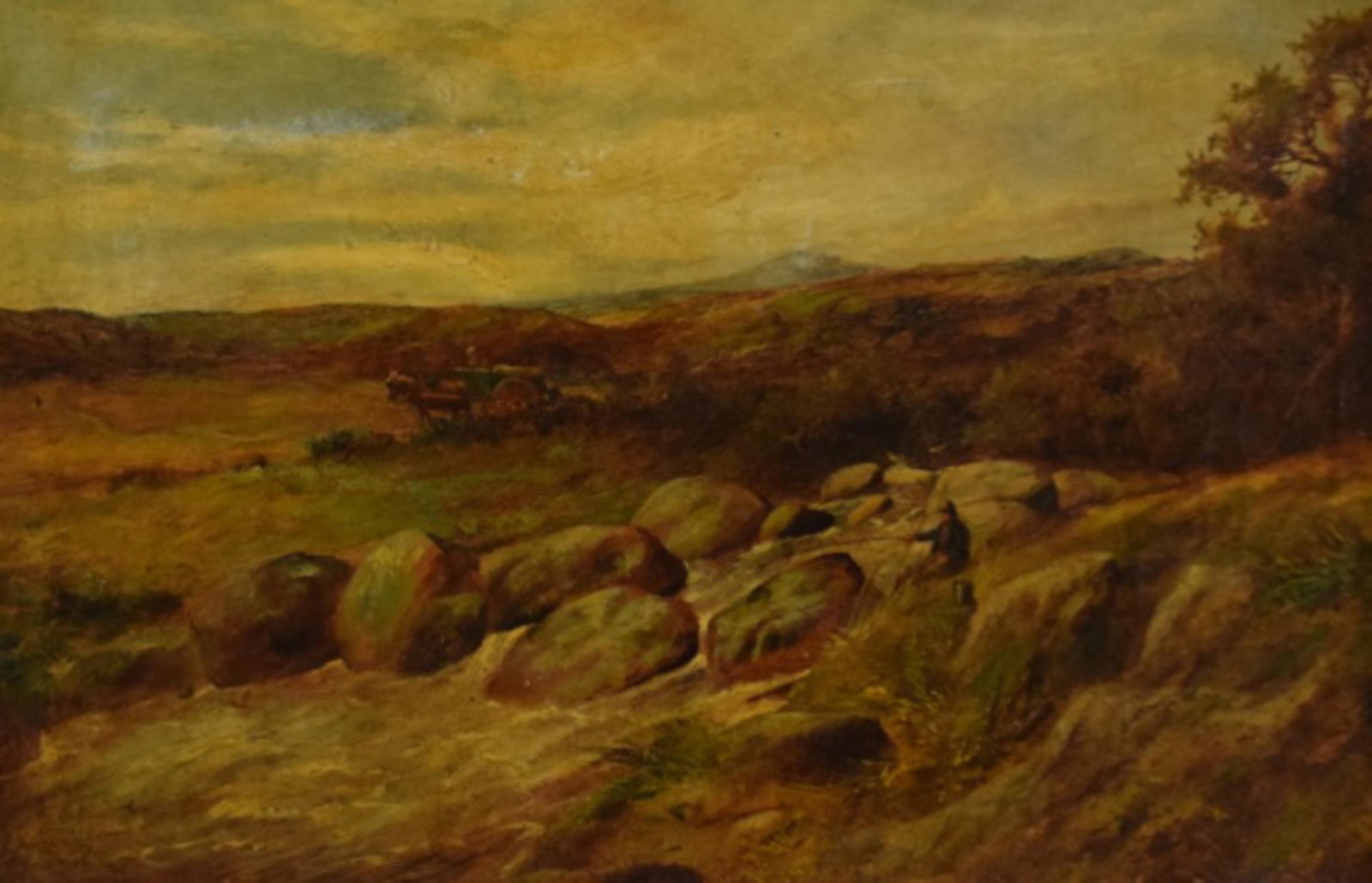 19th Century Oil Painting On Canvas Landscape (1 of 8)