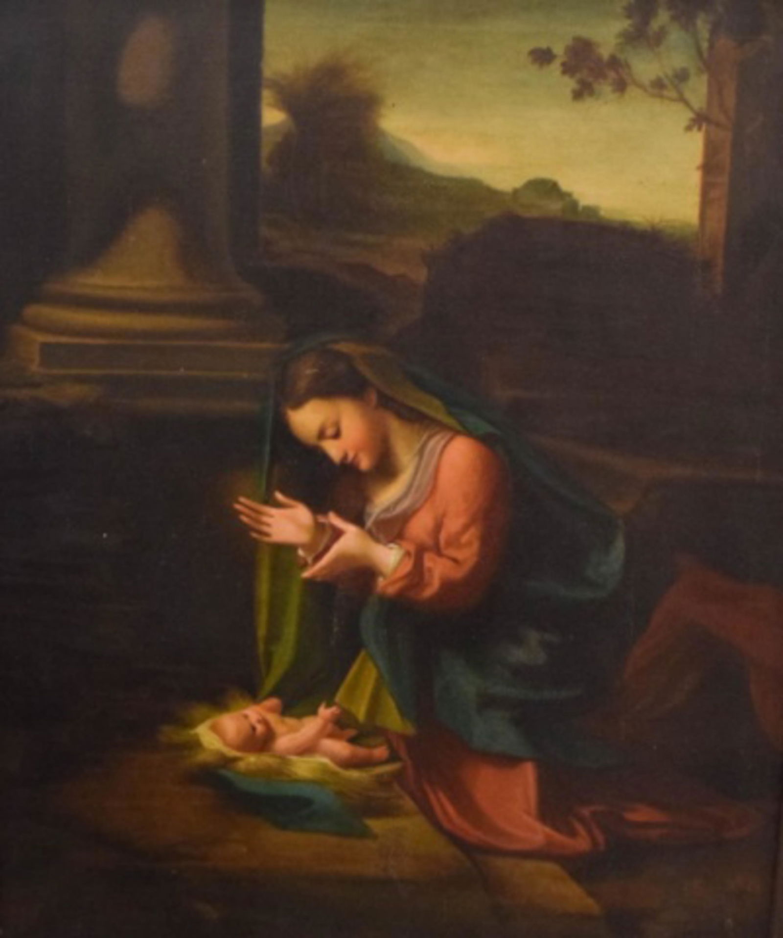 Socrate Butazzi Oil on Canvas After Correggio (1 of 9)