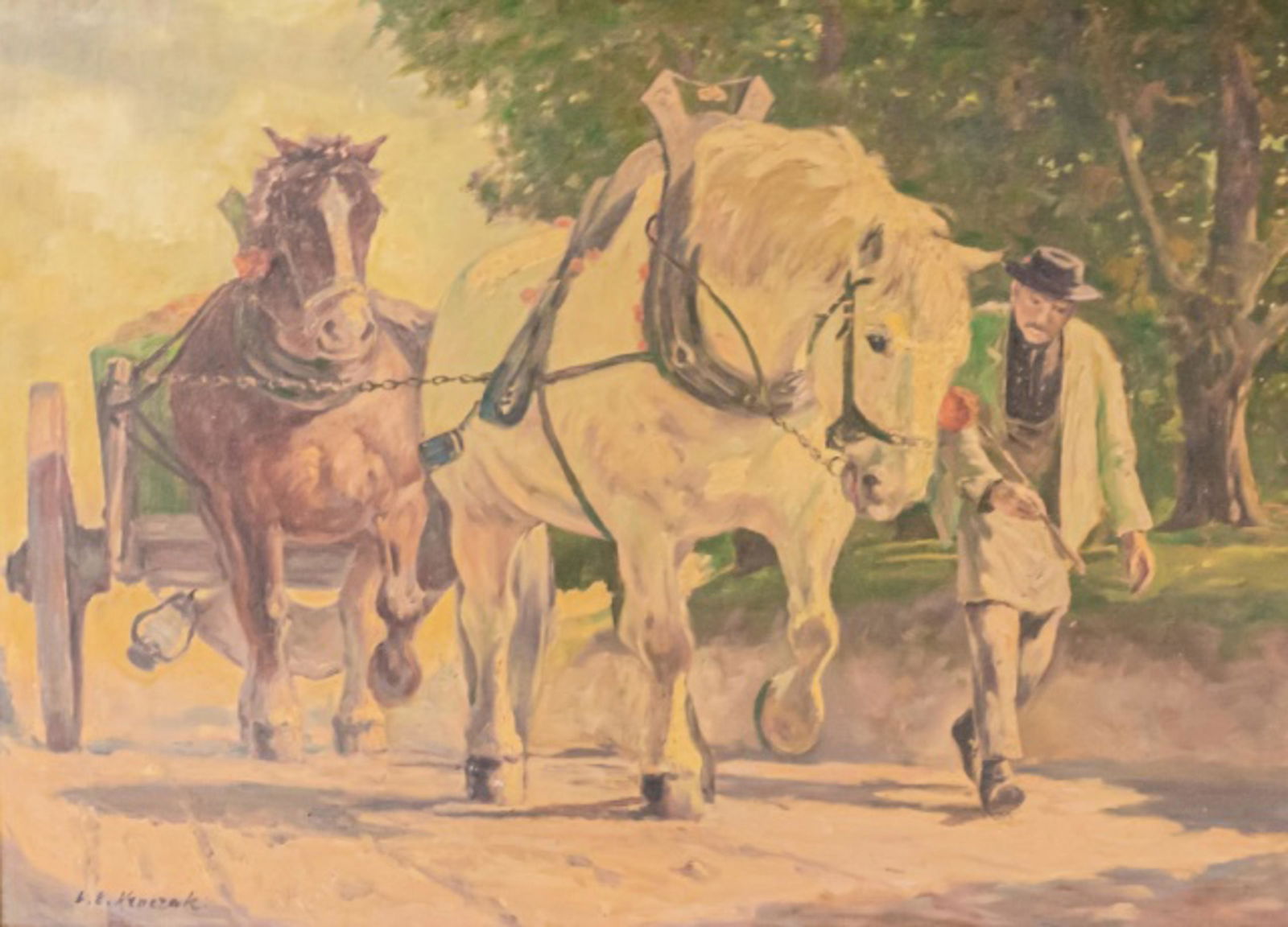 20th Century Hungarian School Oil on Canvas (1 of 7)