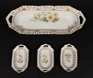 4 MVco Germany Porcelain Platters