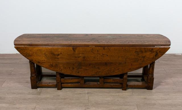 William and Mary Style Gate Leg Table and Bench (1 of 8)