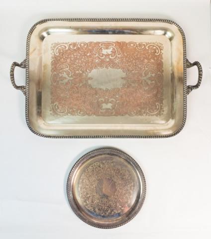 2 Silverplate Trays (1 of 9)