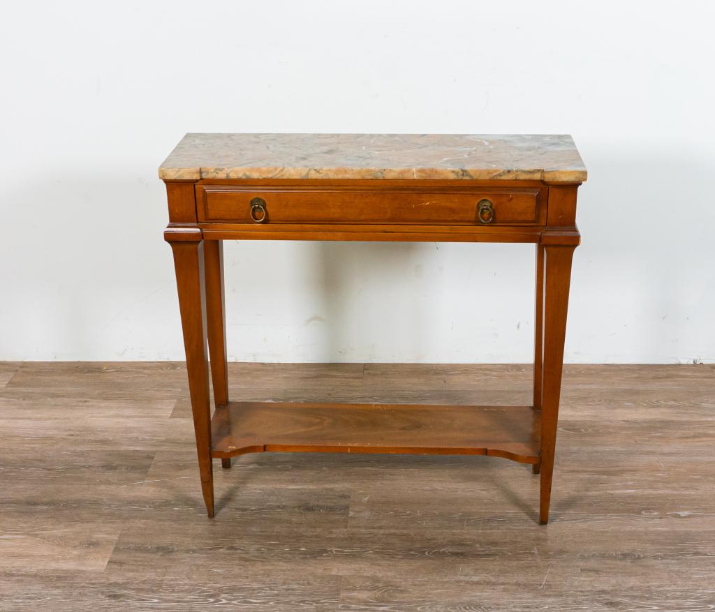 William A. Berkey Widdicomb Marble Top Table (1 of 7)