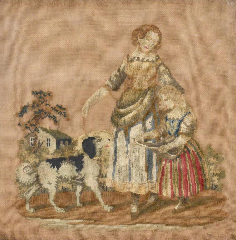 Needlework Panel, Portrait of a Lady (1 of 5)