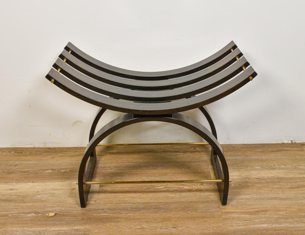Mid Century Modern Half Moon Bench Seat (1 of 6)