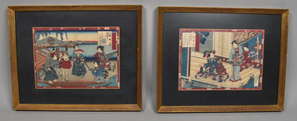 2 Utagawa Yoshiiku Woodblock Prints (1 of 13)