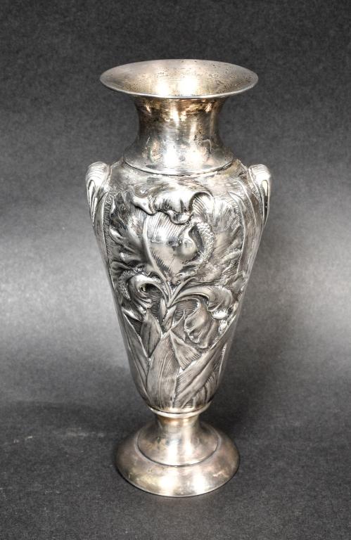 Unger Brothers Sterling Repousse Vase (1 of 7)