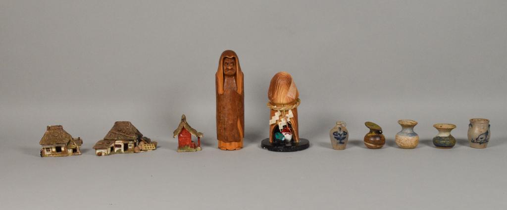 Collection of 10 Small Japanese Sculptures (1 of 18)