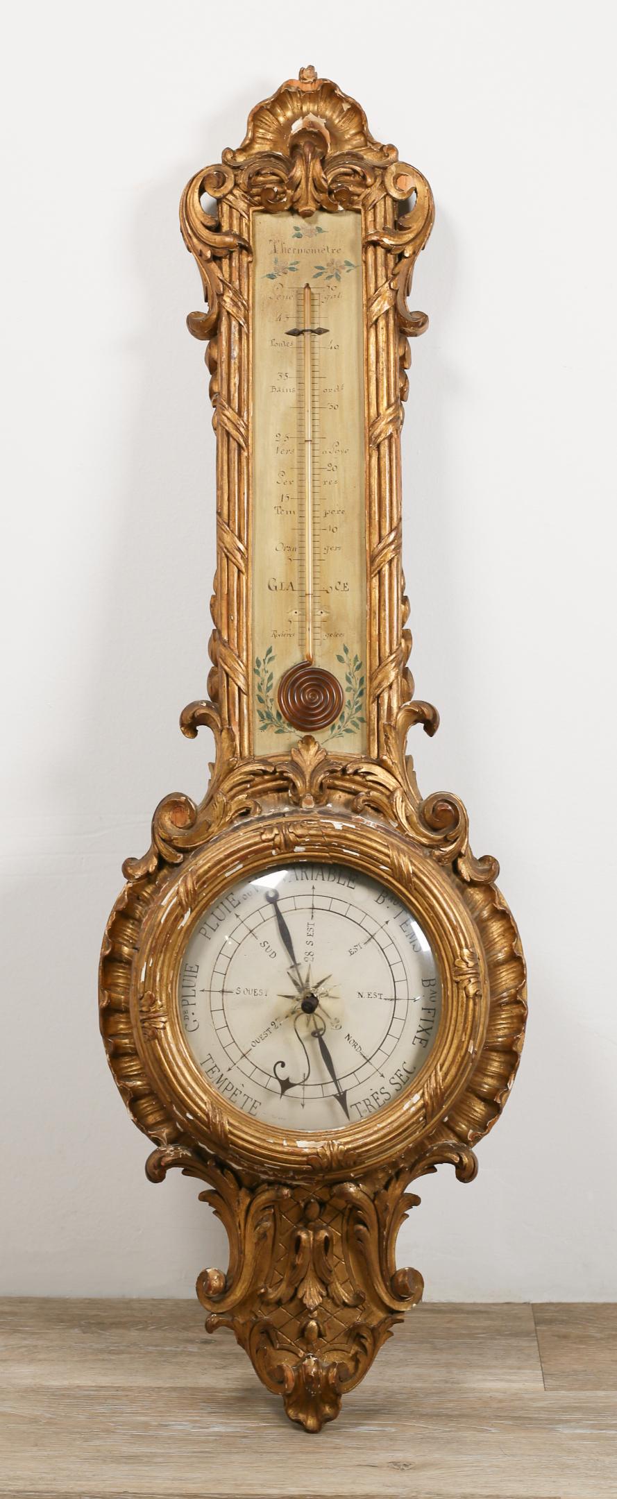 Carved Giltwood French Barometer (1 of 6)