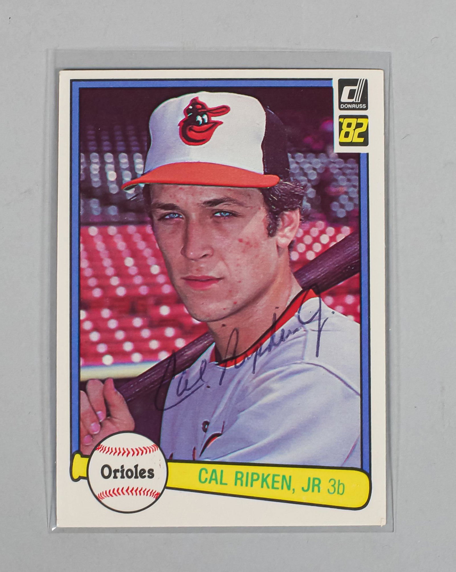 1982 Donruss Cal Ripken Jr Rookie Card Autographed (1 of 3)