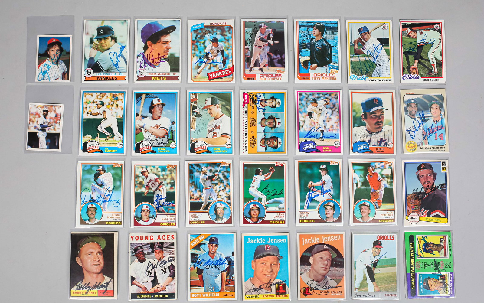 31 Signed Baseball Cards (1 of 7)