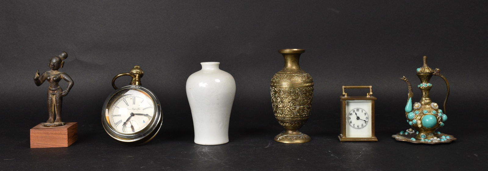 Group of Clocks, Vases and Statue (1 of 16)