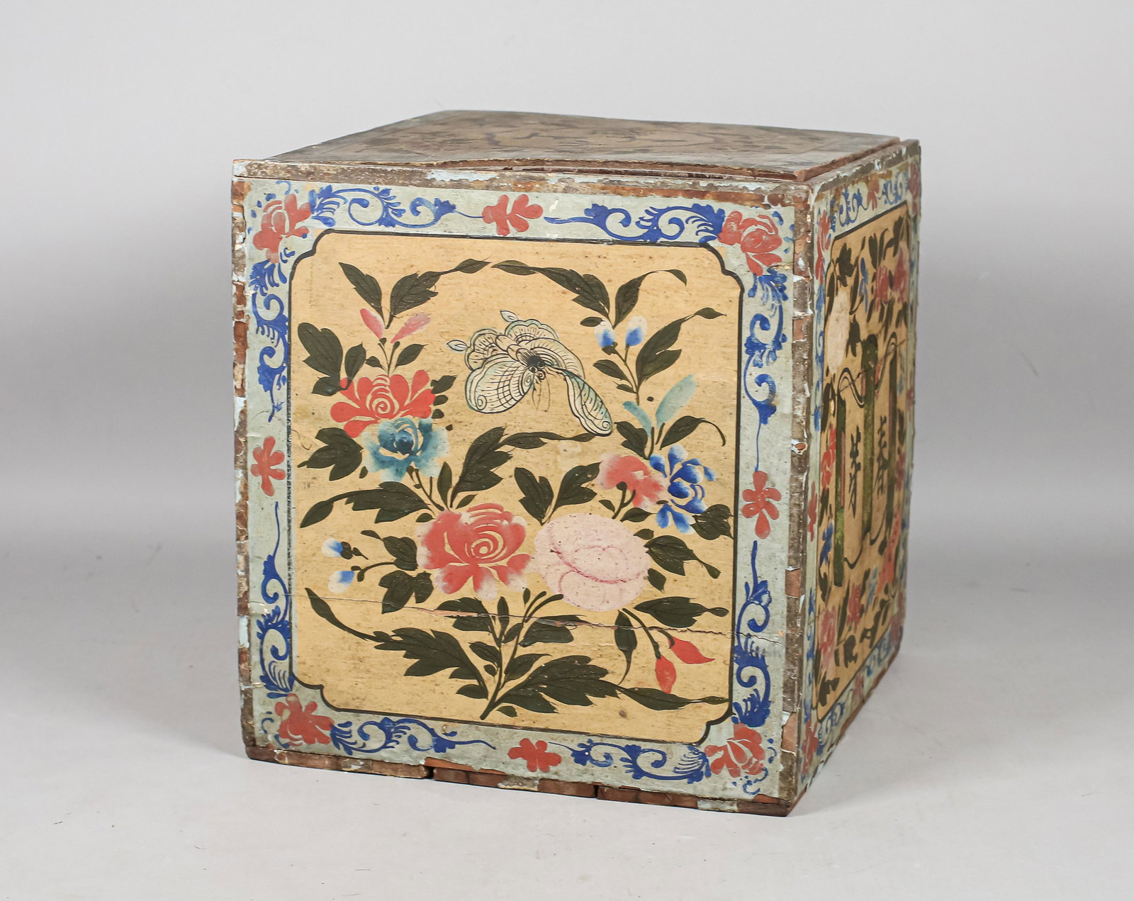 Chinese Export Wood Tea Box (1 of 9)