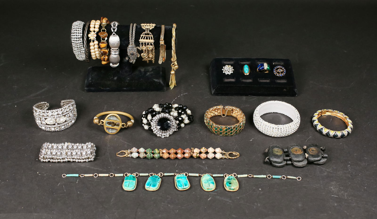 Grouping of Costume Jewelry Bracelets and Rings (1 of 11)