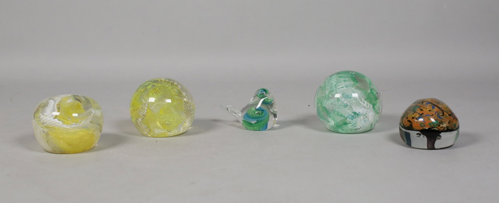 5 Fellerman & Raabe Glass Paperweights (1 of 13)