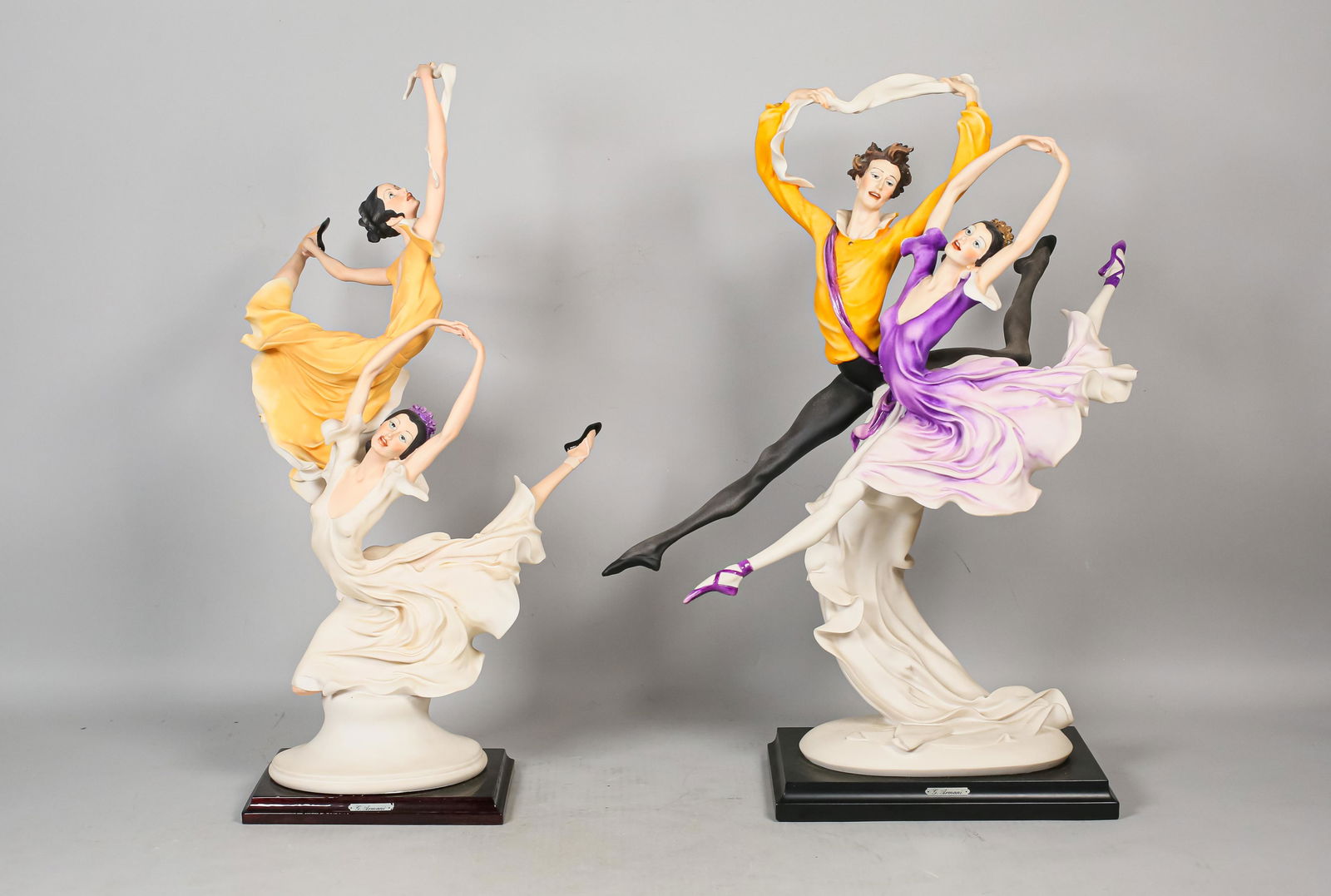 2 Armani Capodimonte Porcelain Dancer Statues (1 of 10)