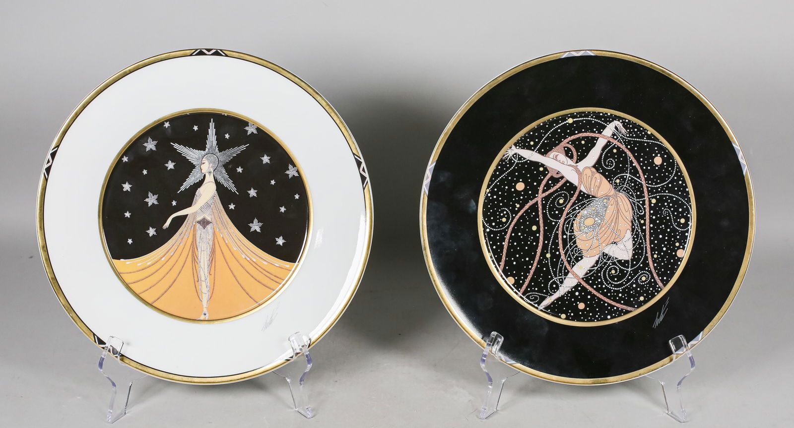 Erte New York, New York and Ondee Porcelain Plates (1 of 7)