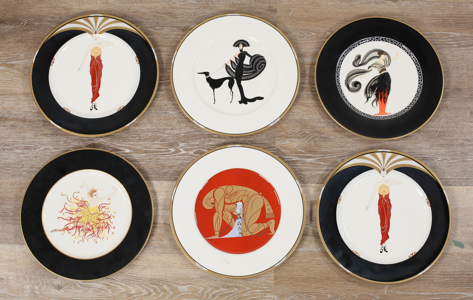 6 Erte Porcelain Plates (1 of 11)