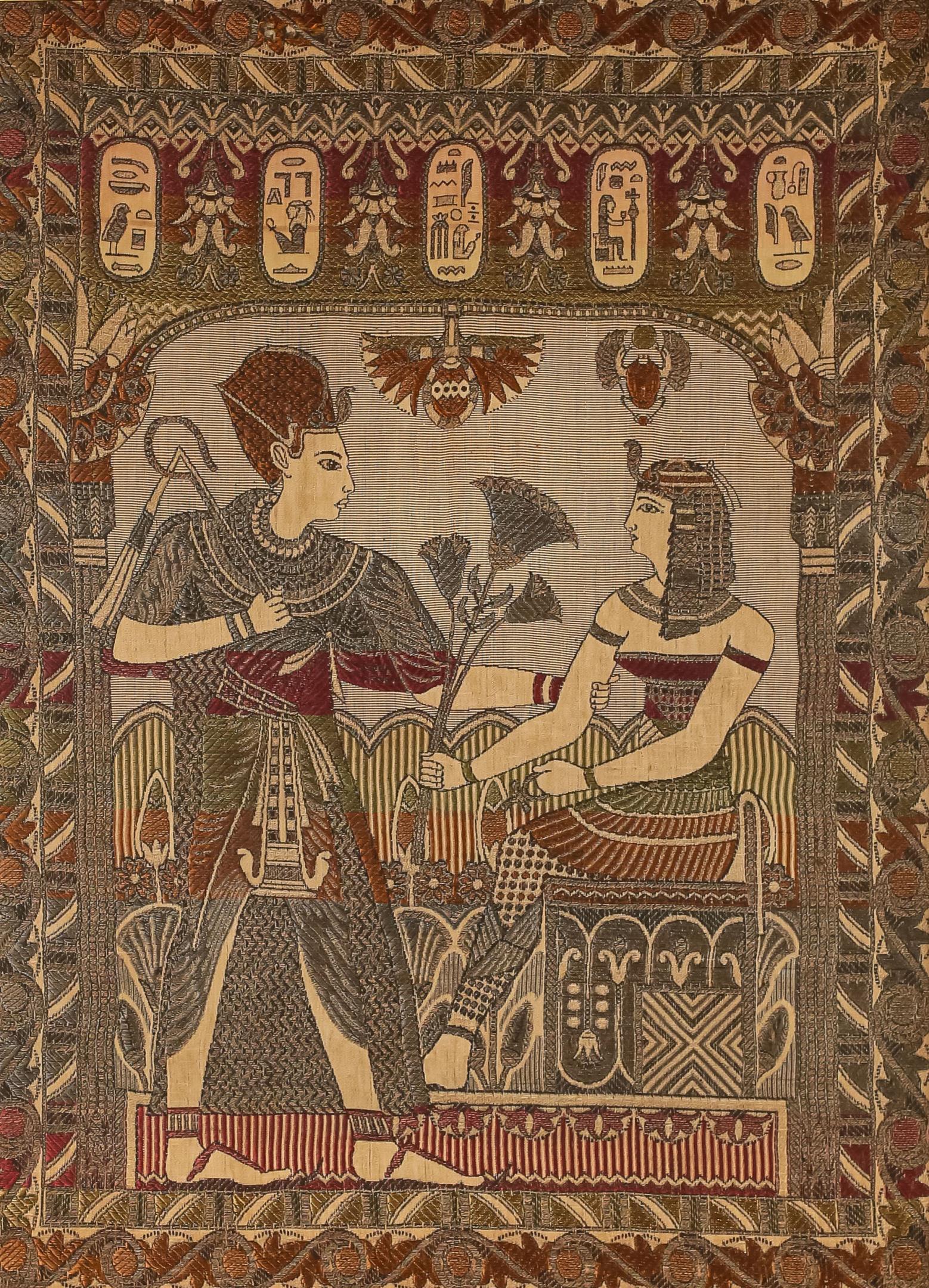 Egyptian Revival Textile Panel (1 of 5)
