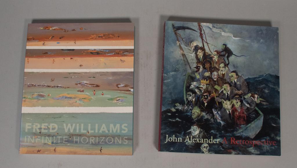 2 Books on Landscape Painters: "Fred Williams: Infinite Horizons" by Deborah Hart. Published by National Gallery of Australia. "John Alexander: A Retrospective" by Jane Livingston. Published by Museum of Fine Arts, Houston. Largest