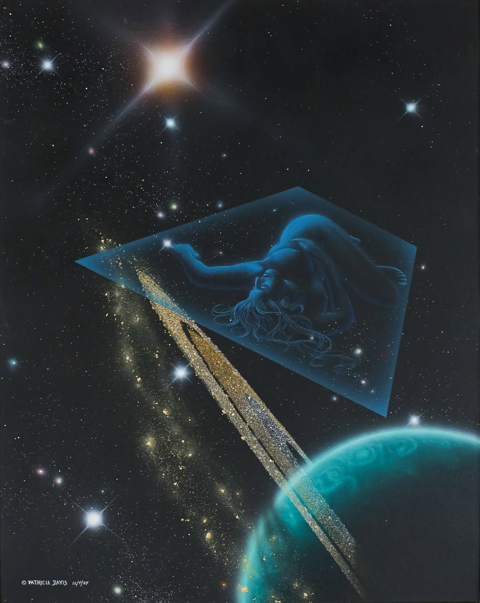 Patricia Davis Science Fiction Acrylic on Board (1 of 6)