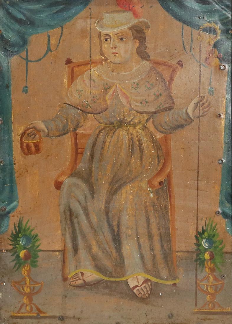 Mexican Retablo of Santo Nino de Atocha (1 of 5)