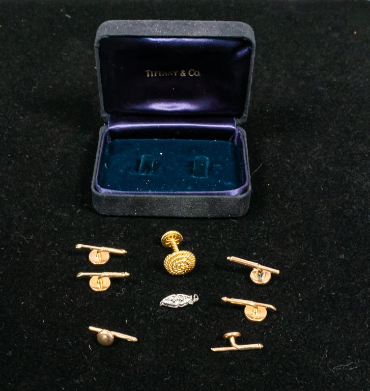 Grouping of 14k and 18k Gold Cuff Links (1 of 11)