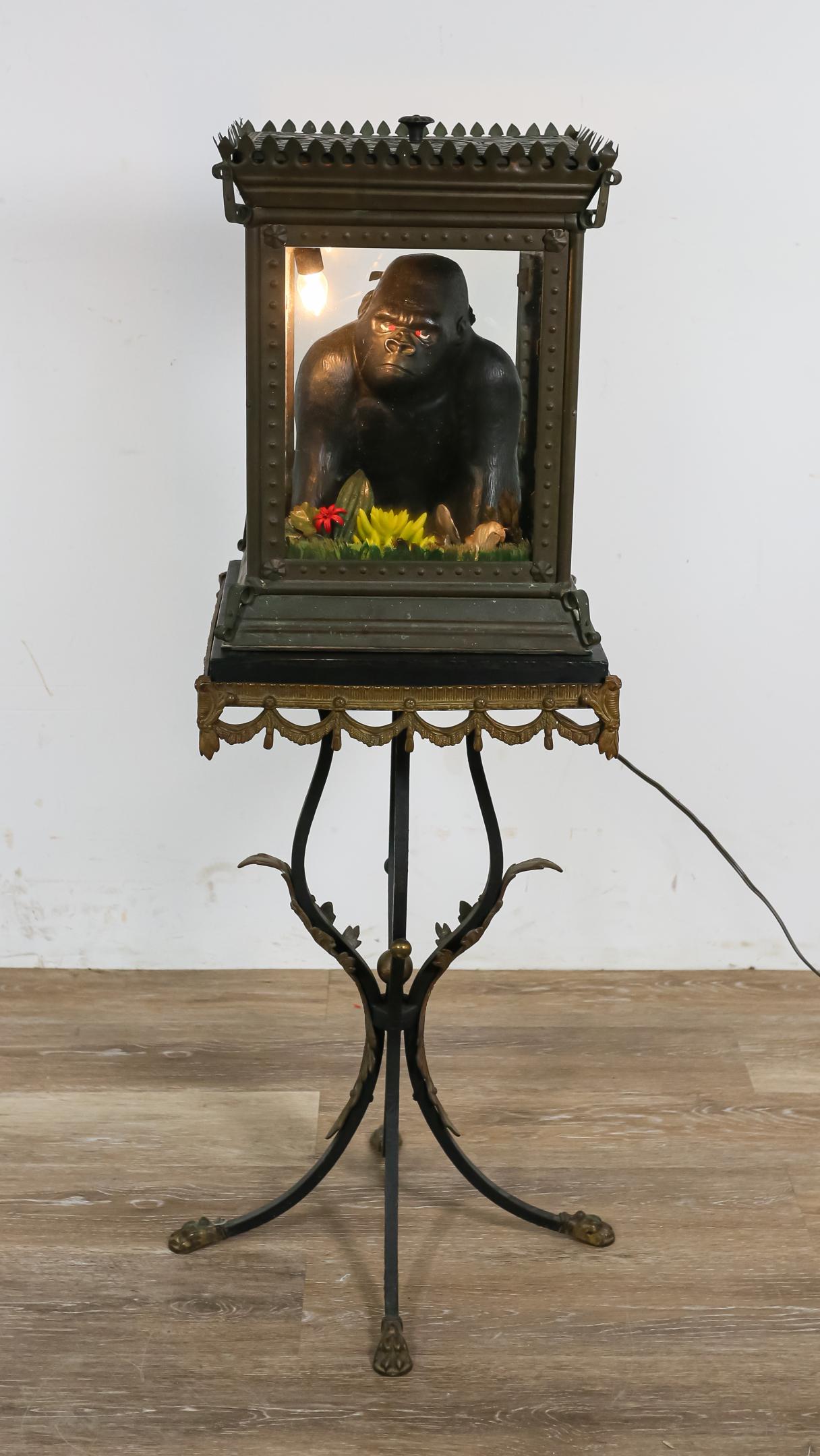 Gorilla Diorama on Neo Classical Stand (1 of 10)